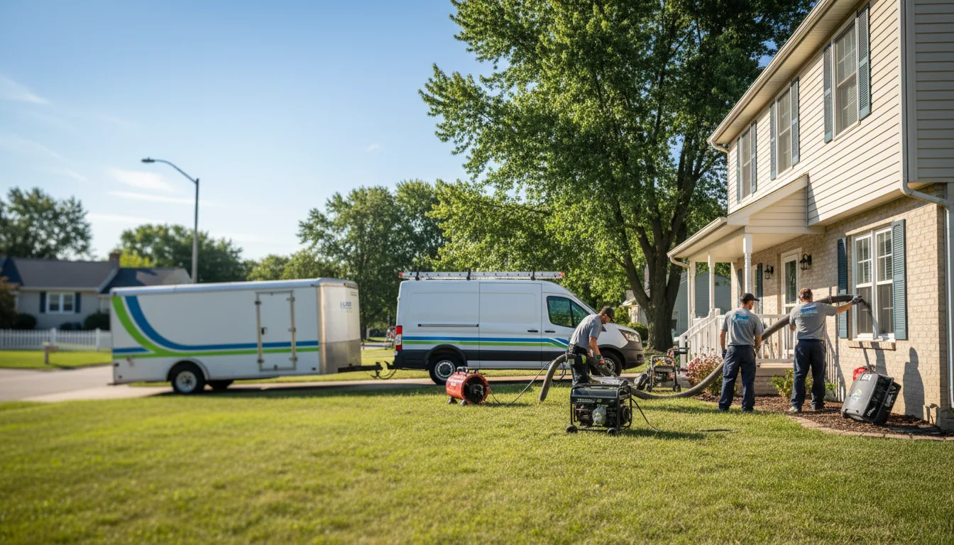 Flooded Basement Restoration And Cleanup With Repair in Ashwaubenon, WI near me